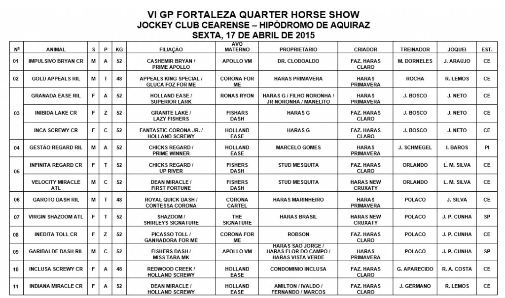 VI GP FORTALEZA